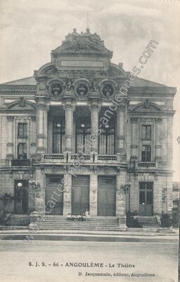 Carte postale ancienne Le Théâtre — Angoulême (Charente)