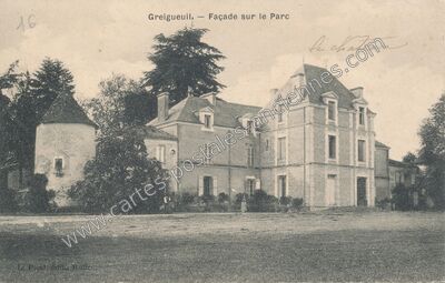 Carte postale ancienne Chateau de Gregueuil — Condac (Charente)