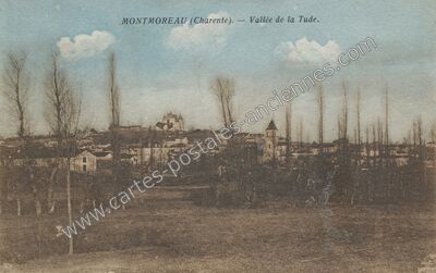 Carte postale ancienne Vallée de la Tude — Montmoreau (Charente)
