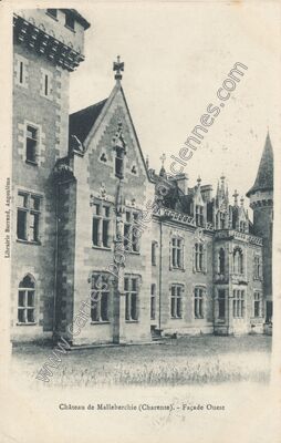 Carte postale ancienne Chateau de Mailleberchie — Villebois-Lavalette (Charente)