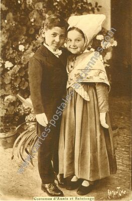 Carte postale ancienne Aunis — Non Localisée (Charente-Maritime)