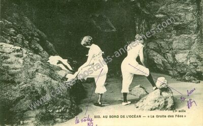 Carte postale ancienne Bord de l'Ocean — Non Localisée (Charente-Maritime)