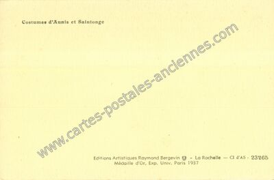 Carte postale ancienne Aunis — Non Localisée (Charente-Maritime)