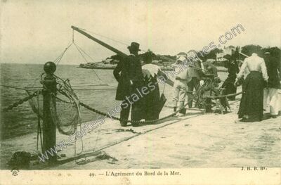 Carte postale ancienne Bord de Mer — Non Localisée (Charente-Maritime)
