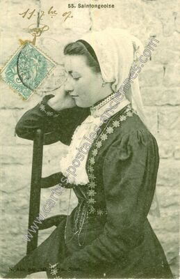 Carte postale ancienne Saintongeoise — Non Localisée (Charente-Maritime)