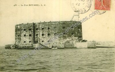 Carte postale ancienne Fort Boyard — Île-d'Aix (Charente-Maritime)