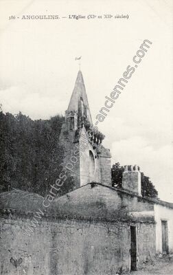 Carte postale ancienne L'Eglise (XIe et XIIe siècles) — Angoulins (Charente-Maritime)