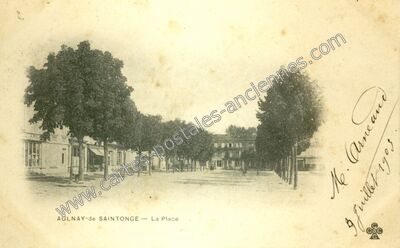 Carte postale ancienne Aulnay de Saintonge — Aulnay (Charente-Maritime)