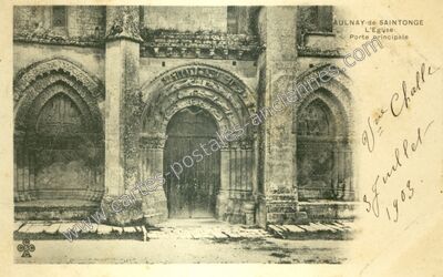 Carte postale ancienne Aulnay de Saintonge — Aulnay (Charente-Maritime)