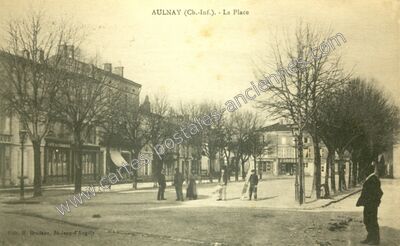 Carte postale ancienne La Place — Aulnay (Charente-Maritime)