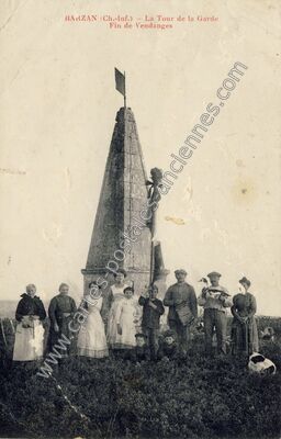 Carte postale ancienne La Tour de la Garde — Barzan (Charente-Maritime)