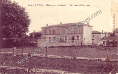 Carte postale ancienne Paysage pittoresque — Berneuil (Charente-Maritime)
