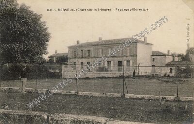 Carte postale ancienne Paysage pittoresque — Berneuil (Charente-Maritime)