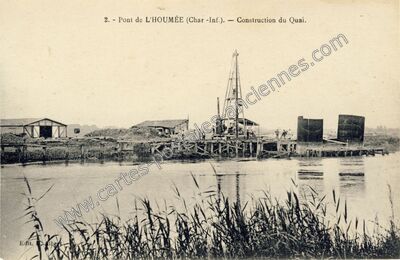 Carte postale ancienne Pont de l'Houmee — Bords (Charente-Maritime)