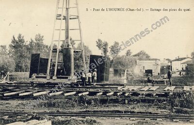 Carte postale ancienne Pont de l'Houmee — Bords (Charente-Maritime)