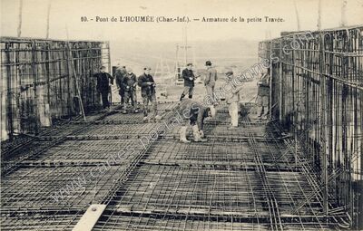 Carte postale ancienne Pont de l'Houmee — Bords (Charente-Maritime)