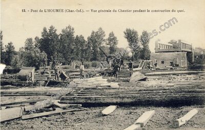 Carte postale ancienne Pont de l'Houmee — Bords (Charente-Maritime)
