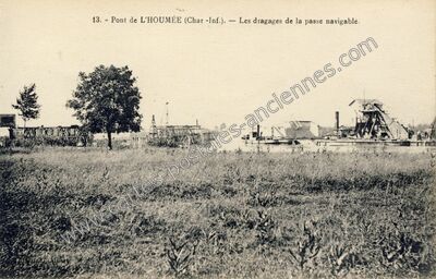 Carte postale ancienne Pont de l'Houmee — Bords (Charente-Maritime)