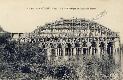 Carte postale ancienne Pont de l'Houmee — Bords (Charente-Maritime)
