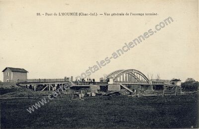 Carte postale ancienne Pont de l'Houmee — Bords (Charente-Maritime)