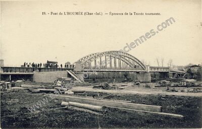 Carte postale ancienne Pont de l'Houmee — Bords (Charente-Maritime)