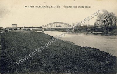 Carte postale ancienne Pont de l'Houmee — Bords (Charente-Maritime)