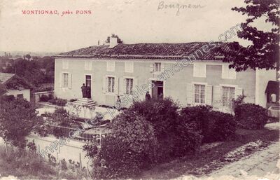 Carte postale ancienne Montignac — Bougneau (Charente-Maritime)
