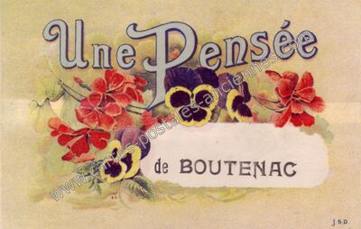 Carte postale ancienne Boutenac-Touvent