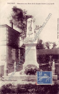 Carte postale ancienne Touvent — Boutenac-Touvent (Charente-Maritime)