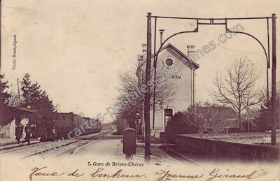 Carte postale ancienne Brives Cherac — Brives-sur-Charente (Charente-Maritime)
