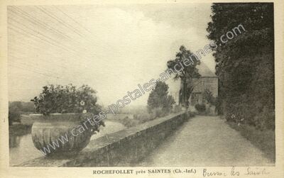 Carte postale ancienne Rochefollet — Bussac-sur-Charente (Charente-Maritime)