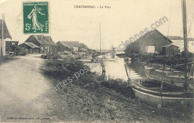 Carte postale ancienne Chatressac — Chaillevette (Charente-Maritime)