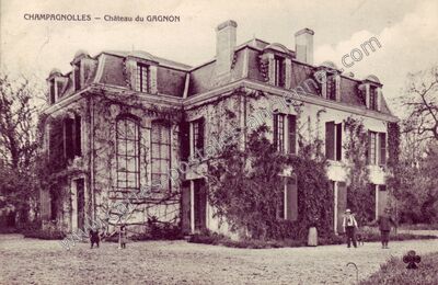 Carte postale ancienne Château du GAGNON — Champagnolles (Charente-Maritime)