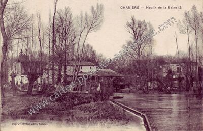 Carte postale ancienne Moulin de la Baine (2) — Chaniers (Charente-Maritime)