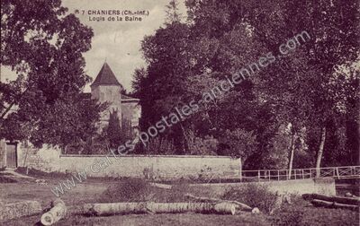 Carte postale ancienne Logis de la Baine — Chaniers (Charente-Maritime)