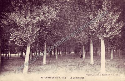 Carte postale ancienne Le Communal — Chaniers (Charente-Maritime)