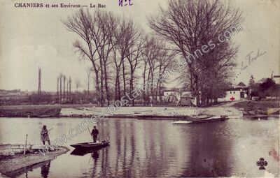Carte postale ancienne Le Bac — Chaniers (Charente-Maritime)