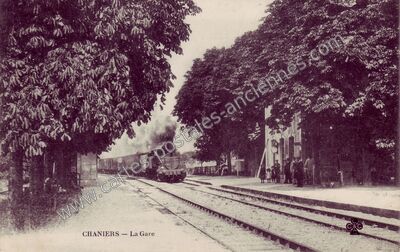 Carte postale ancienne La Gare — Chaniers (Charente-Maritime)