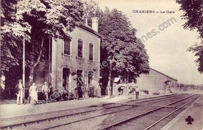 Carte postale ancienne La Gare — Chaniers (Charente-Maritime)