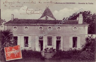 Carte postale ancienne Domaine du Taillis — Chaniers (Charente-Maritime)