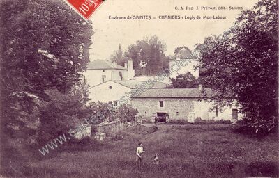 Carte postale ancienne Logis de Mon-Labeur — Chaniers (Charente-Maritime)