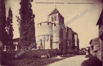 Carte postale ancienne L'Église (Monument historique) — Chaniers (Charente-Maritime)