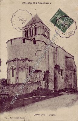 Carte postale ancienne Églises des Charentes — Chaniers (Charente-Maritime)
