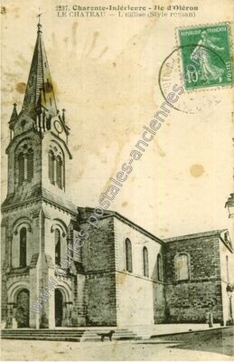 Carte postale ancienne L'Eglise (Style roman) — Le Château-d'Oléron (Charente-Maritime)