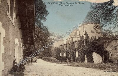 Carte postale ancienne Château de Chaux — Chevanceaux (Charente-Maritime)
