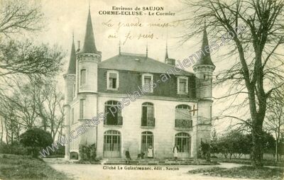 Carte postale ancienne La grande maison où je suis — Corme-Écluse (Charente-Maritime)