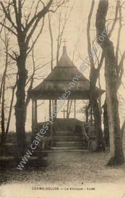 Carte postale ancienne Le Kiosque - Autel — Corme-Écluse (Charente-Maritime)