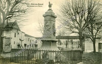 Carte postale ancienne Monument aux Morts — Corme-Royal (Charente-Maritime)