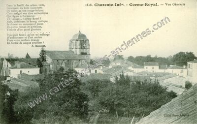 Carte postale ancienne Vue Générale — Corme-Royal (Charente-Maritime)