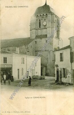 Carte postale ancienne Eglises des Charentes — Corme-Royal (Charente-Maritime)